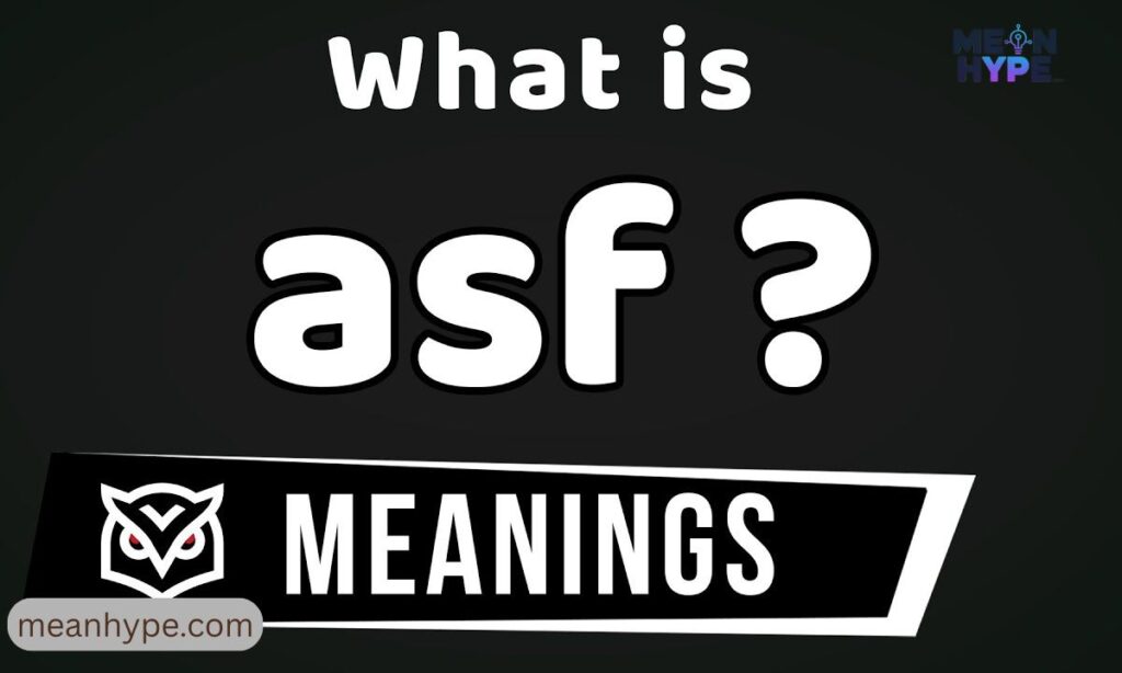ASF meaning in text 