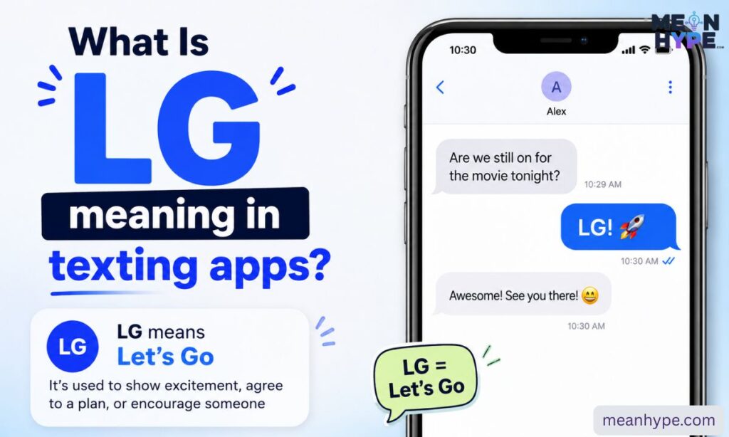 LG meaning in texting apps