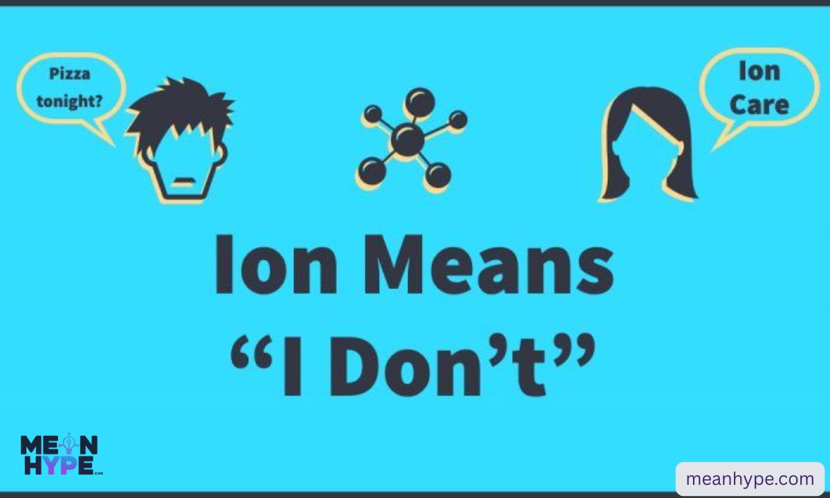 ION meaning in text what it really stands for in chat