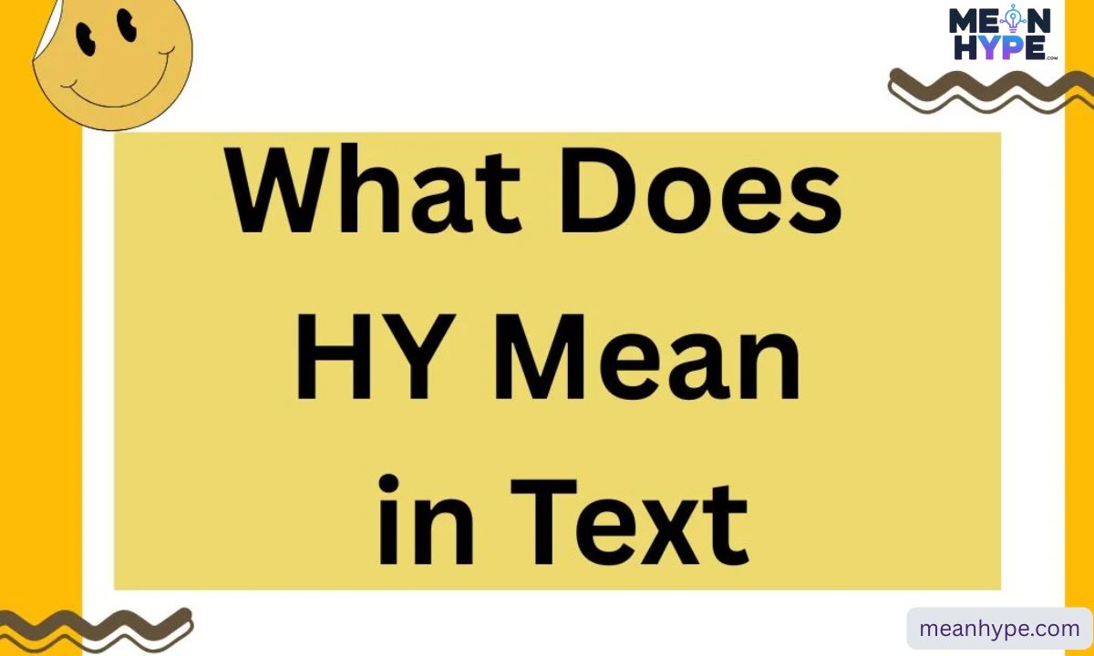 HY meaning in text