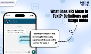 NFS meaning in texting and social media