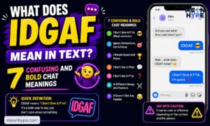 what does IDGAF mean in text