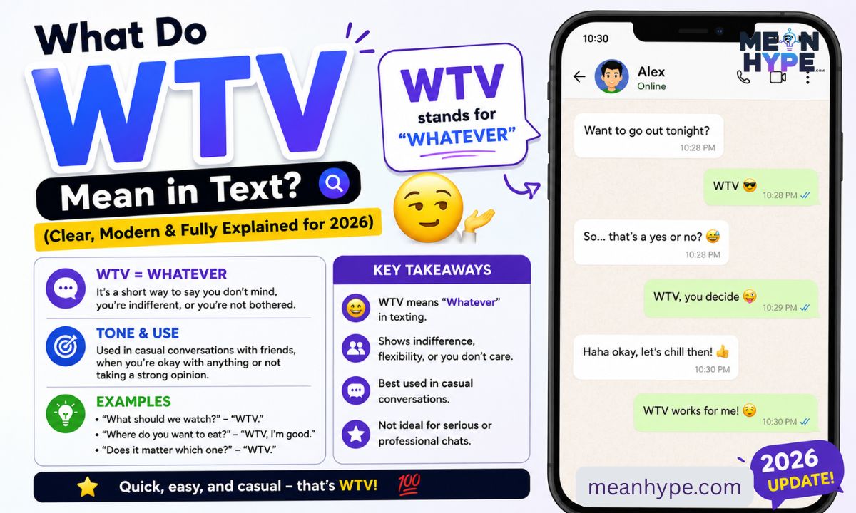 what do WTV mean in text