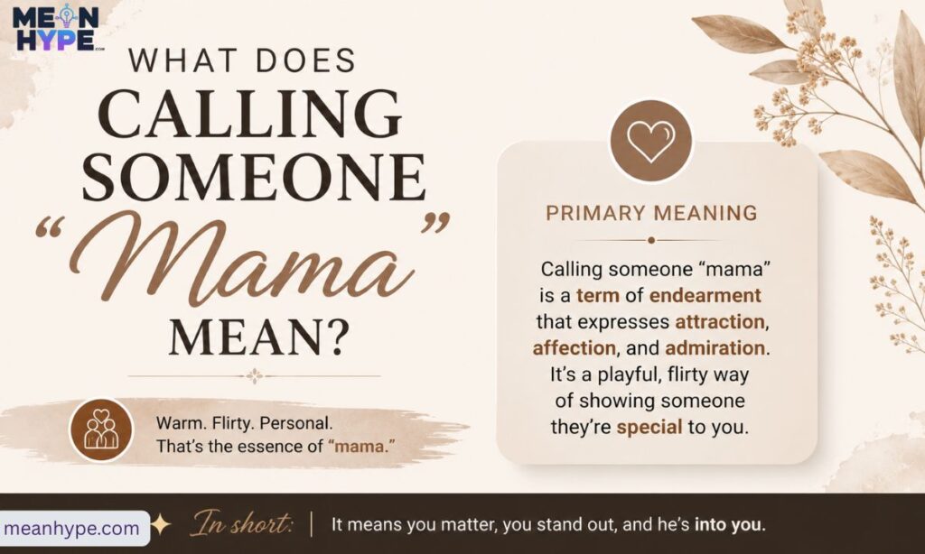 when a guy calls you mama over text