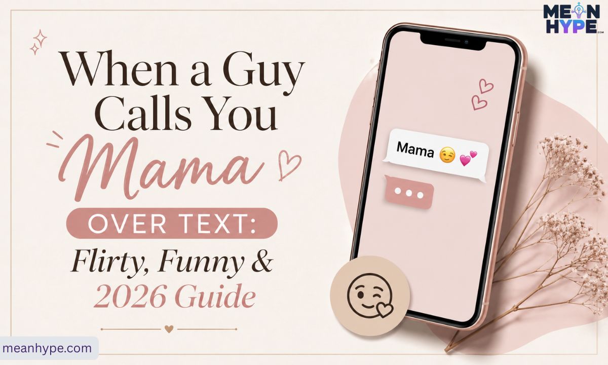 when a guy calls you mama over text