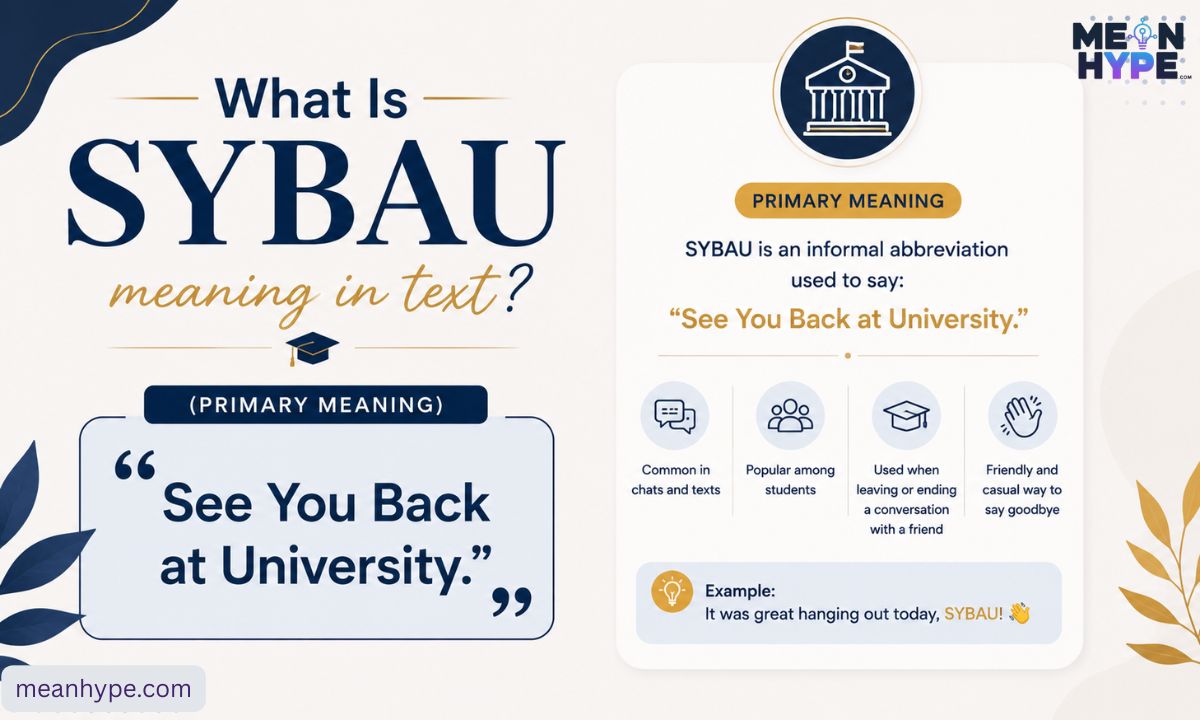 SYBAU meaning in text 