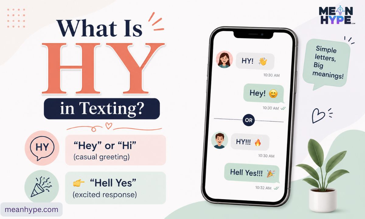 what does HY meaning stand for in texting