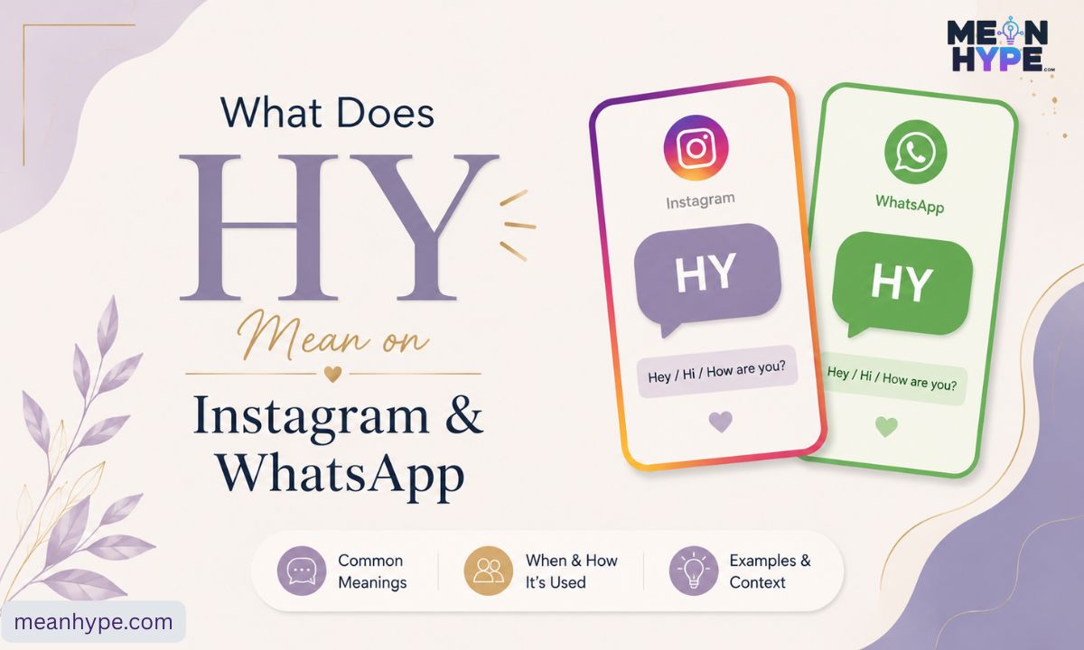 what does HY meaning stand for in texting