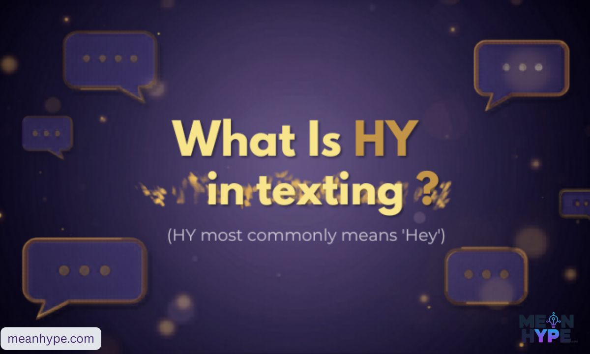 what does HY meaning stand for in texting