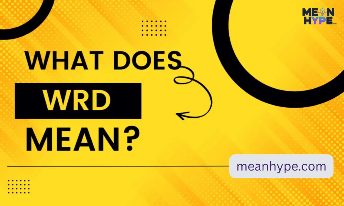 what does wrd mean in text