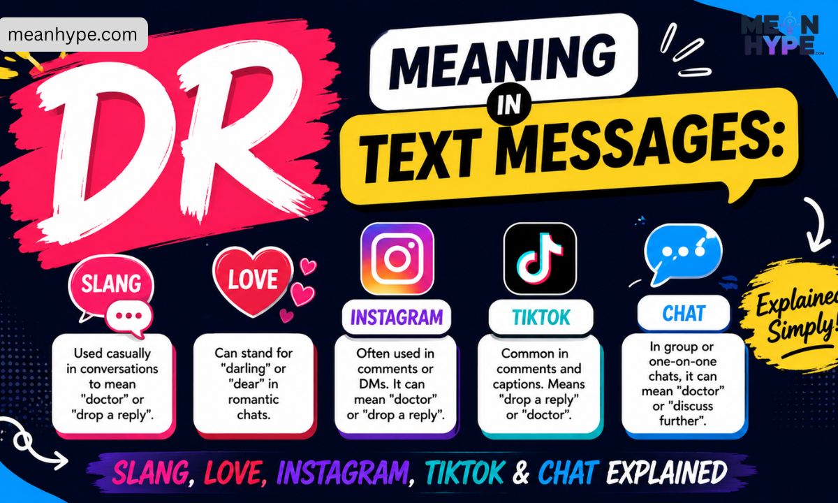 DR meaning in text messages