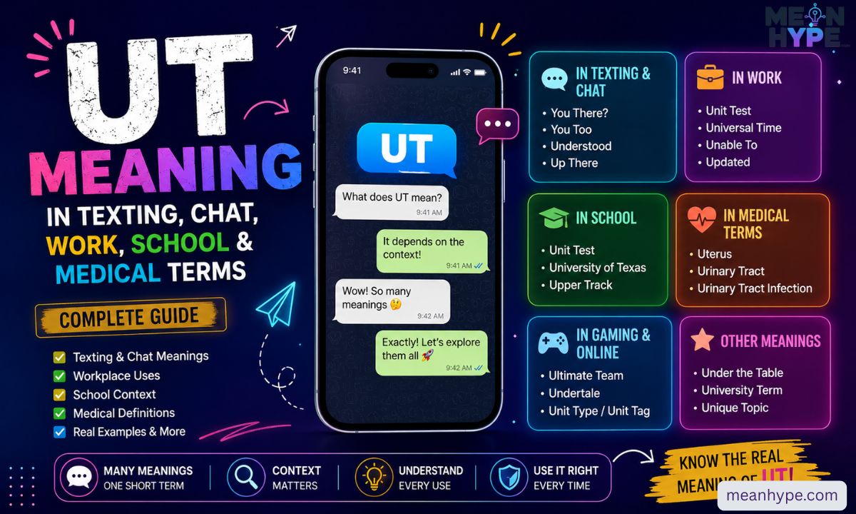  UT meaning in texting 
