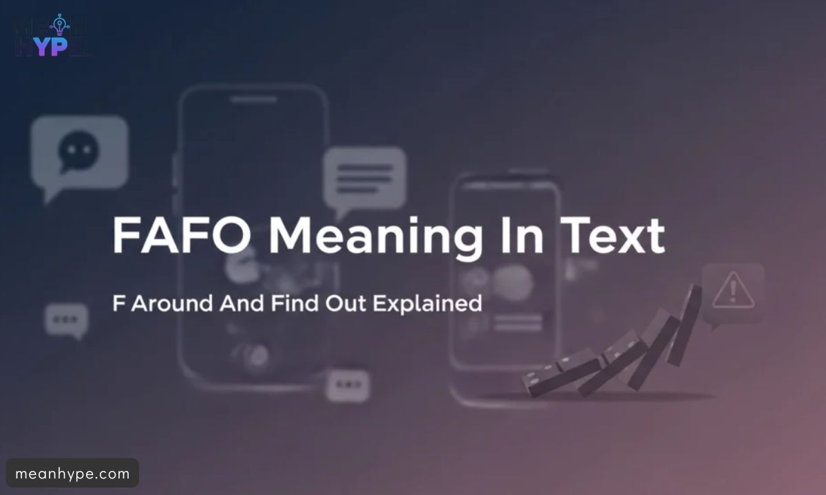 FAFO mean in text