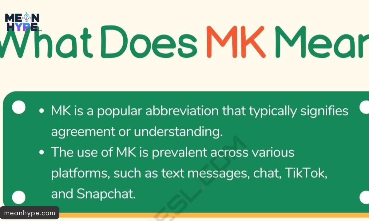 What Does MK Mean in Text