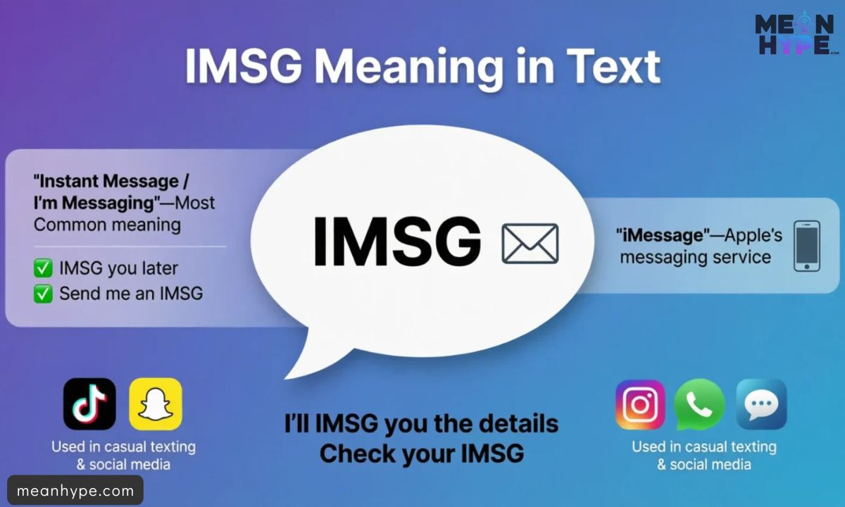 What Does IMSG Mean in Text