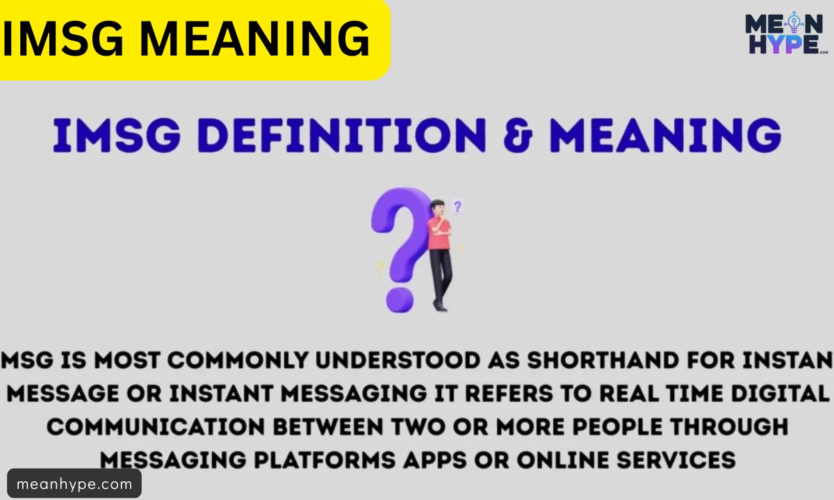 What Does IMSG Mean in Text