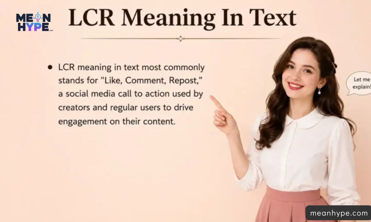 What Does LCR Mean in Text