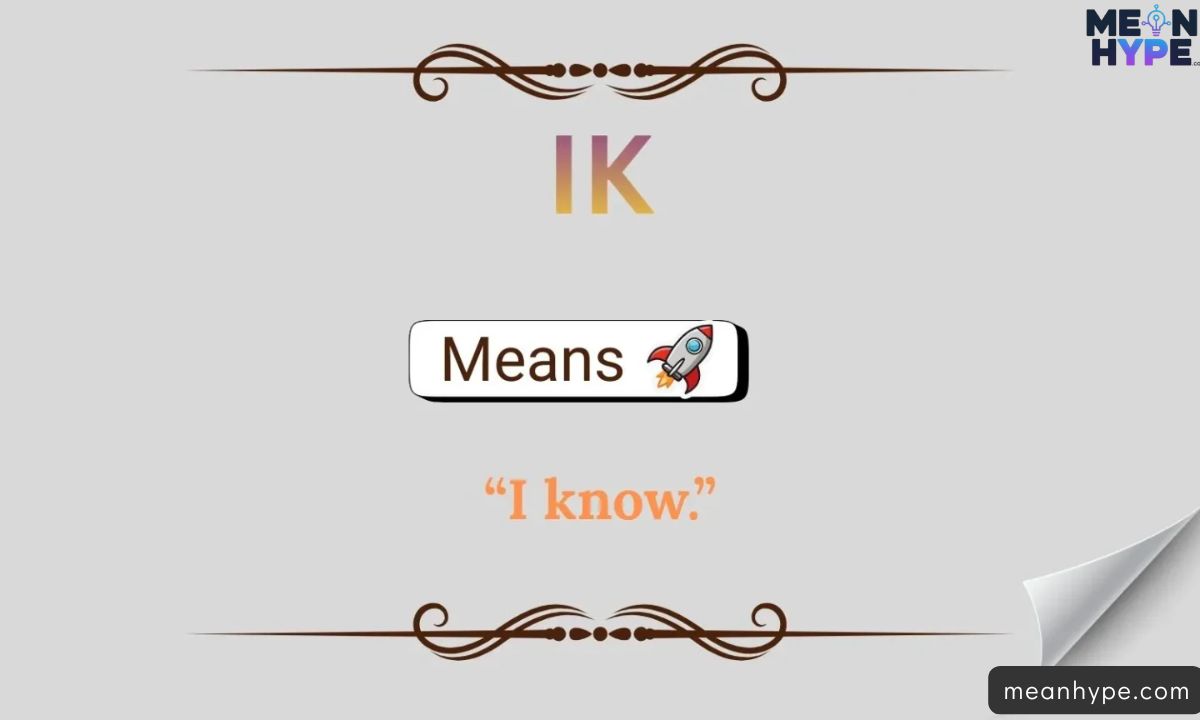 IK Mean in Text