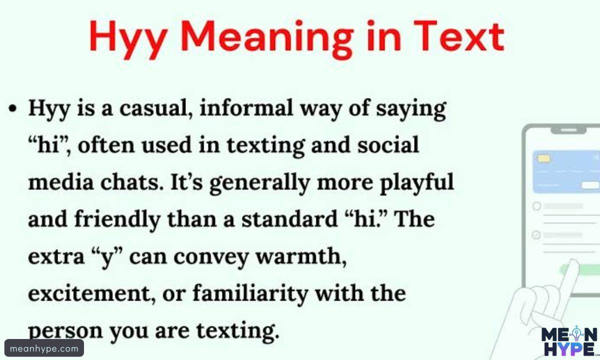 hyy mean in text