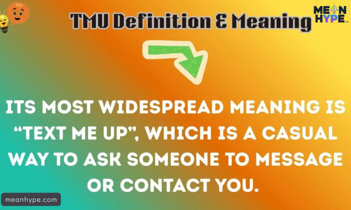 What Does TMU Meaning In Text