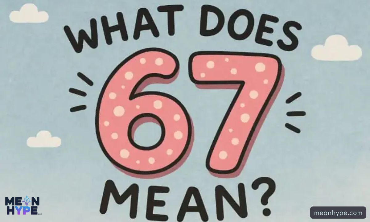 67 Meaning Slang