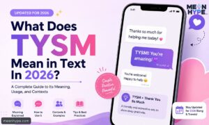 TYSM mean in text