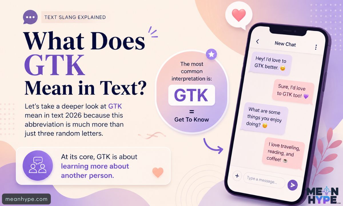 GTK mean in text 2026