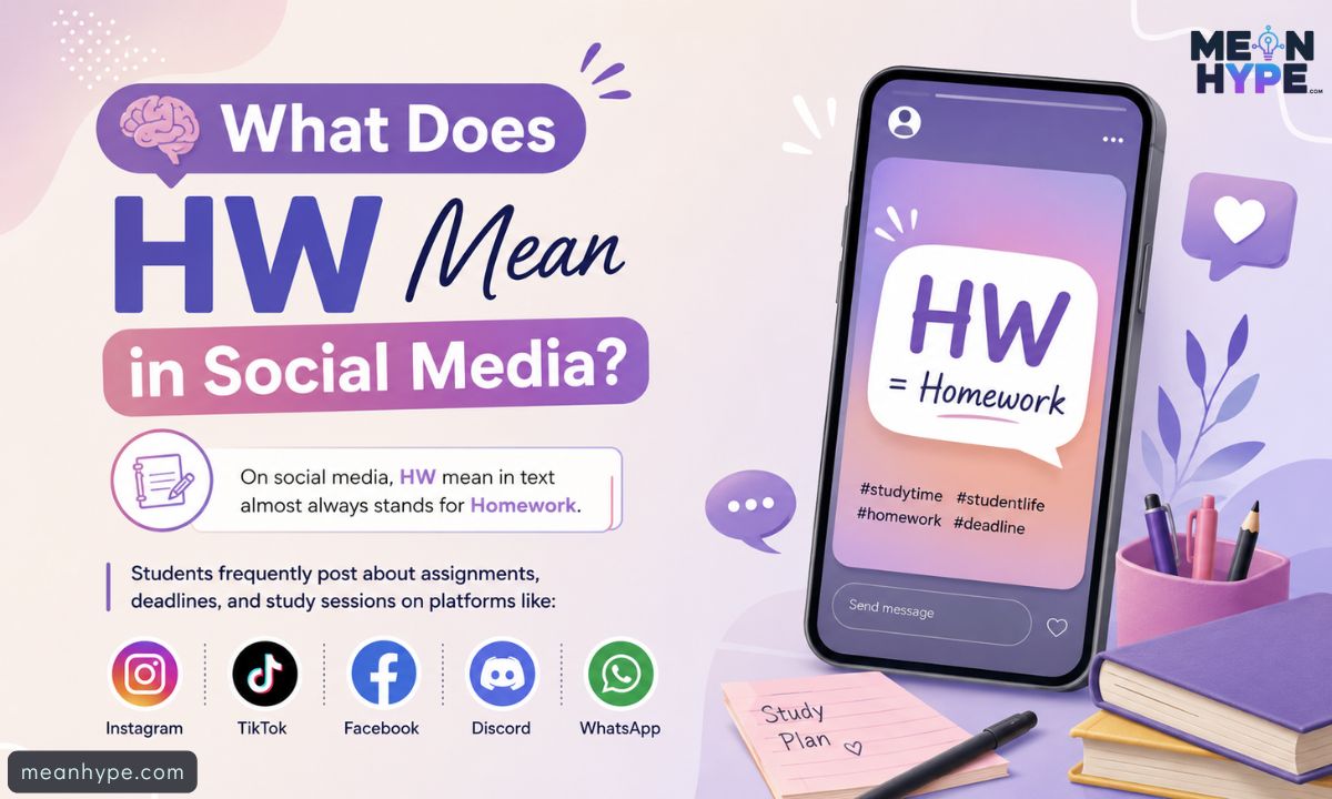 HW mean in text