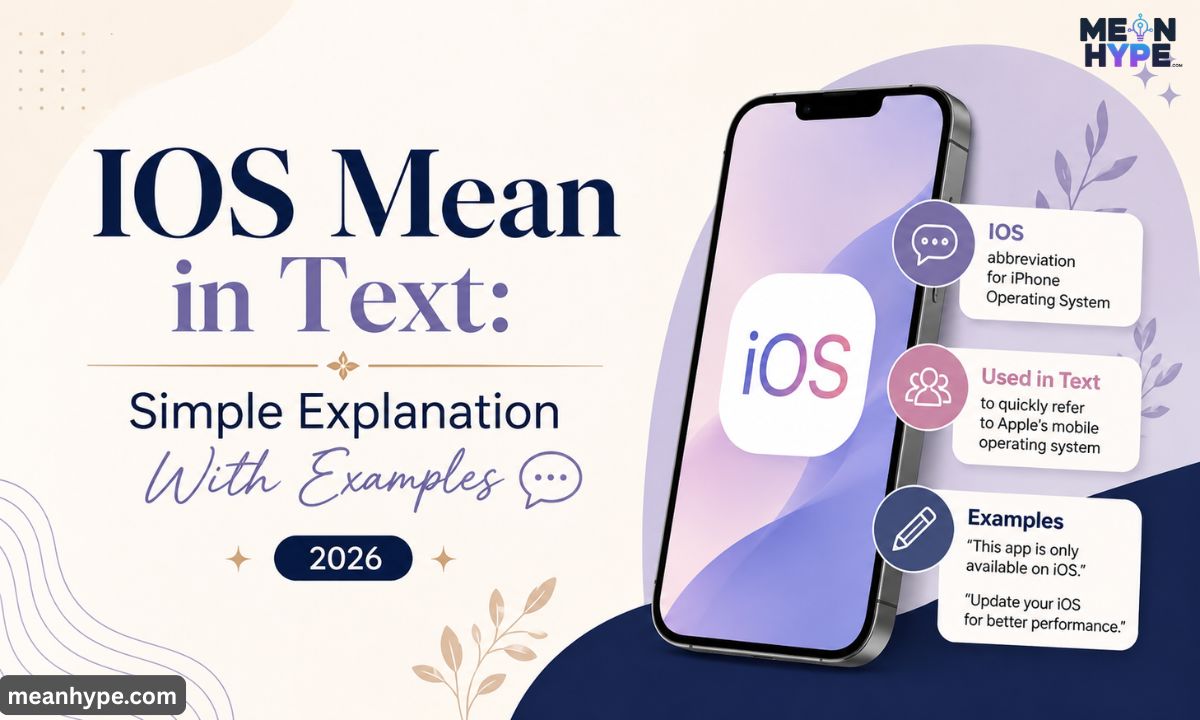 IOS mean in text