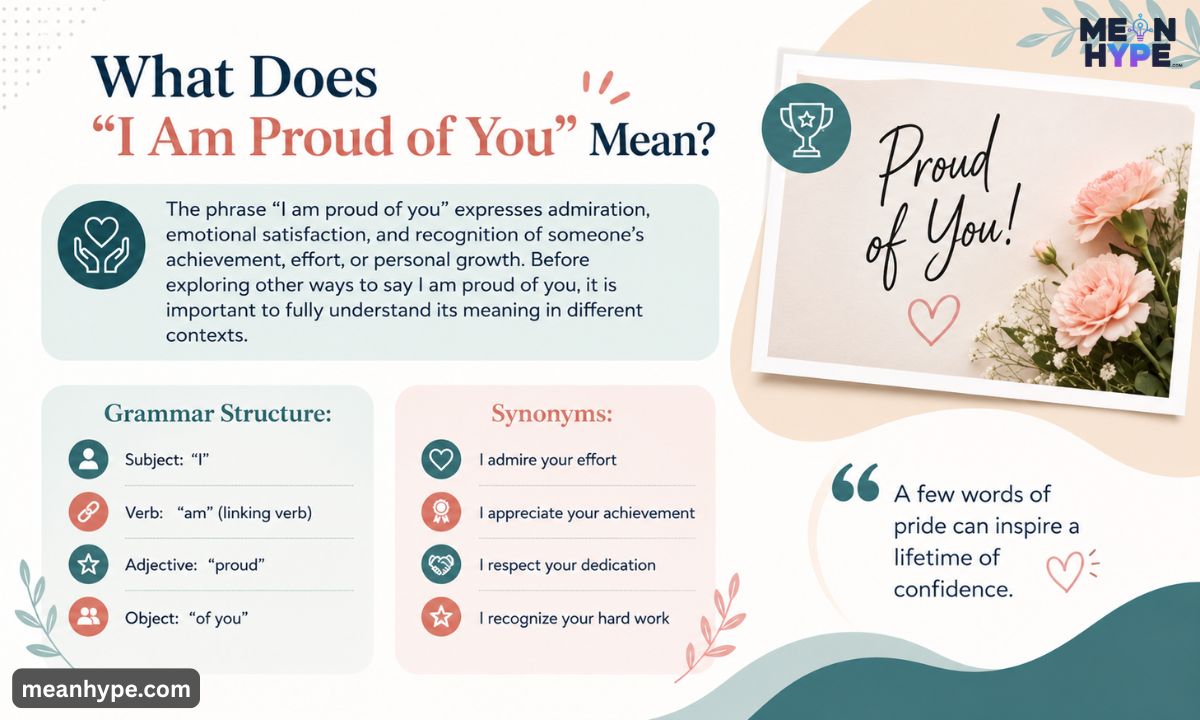 other ways to say I am proud of you