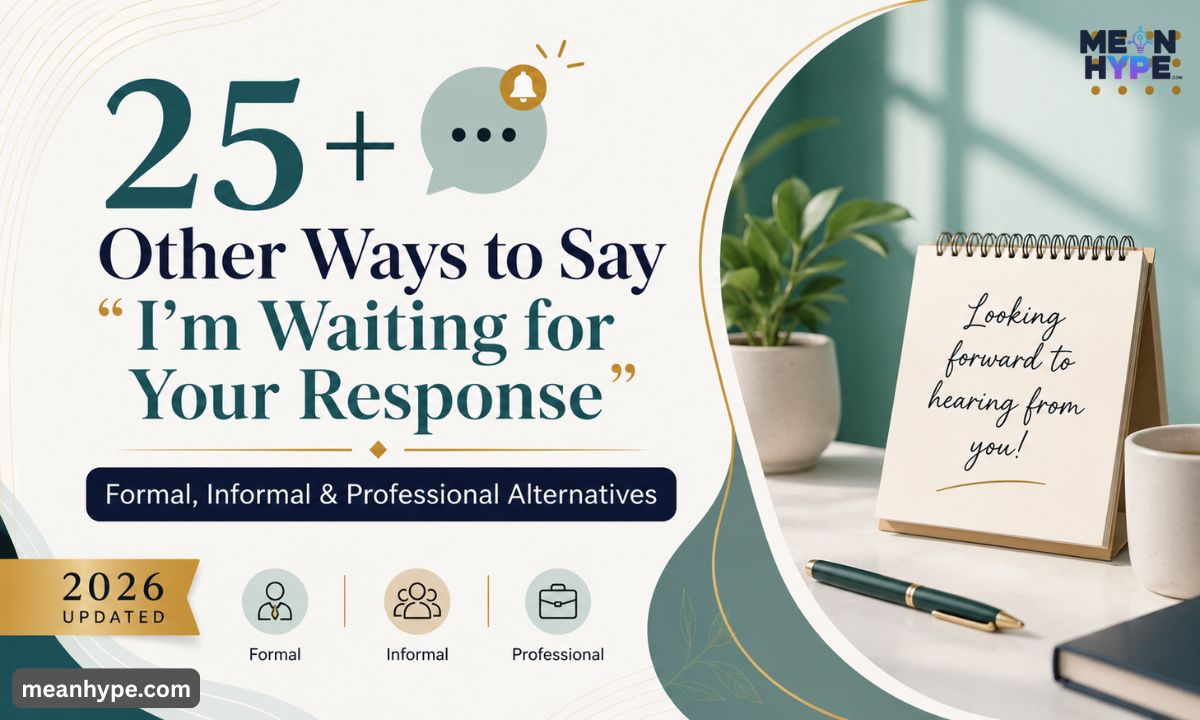 other ways to say “I’m waiting for your response”