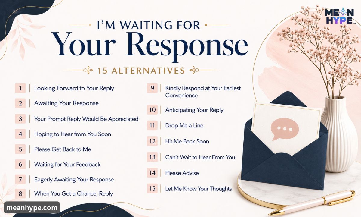 other ways to say “I’m waiting for your response”
