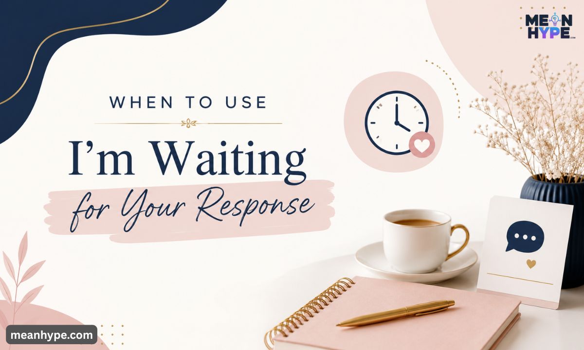 other ways to say “I’m waiting for your response”