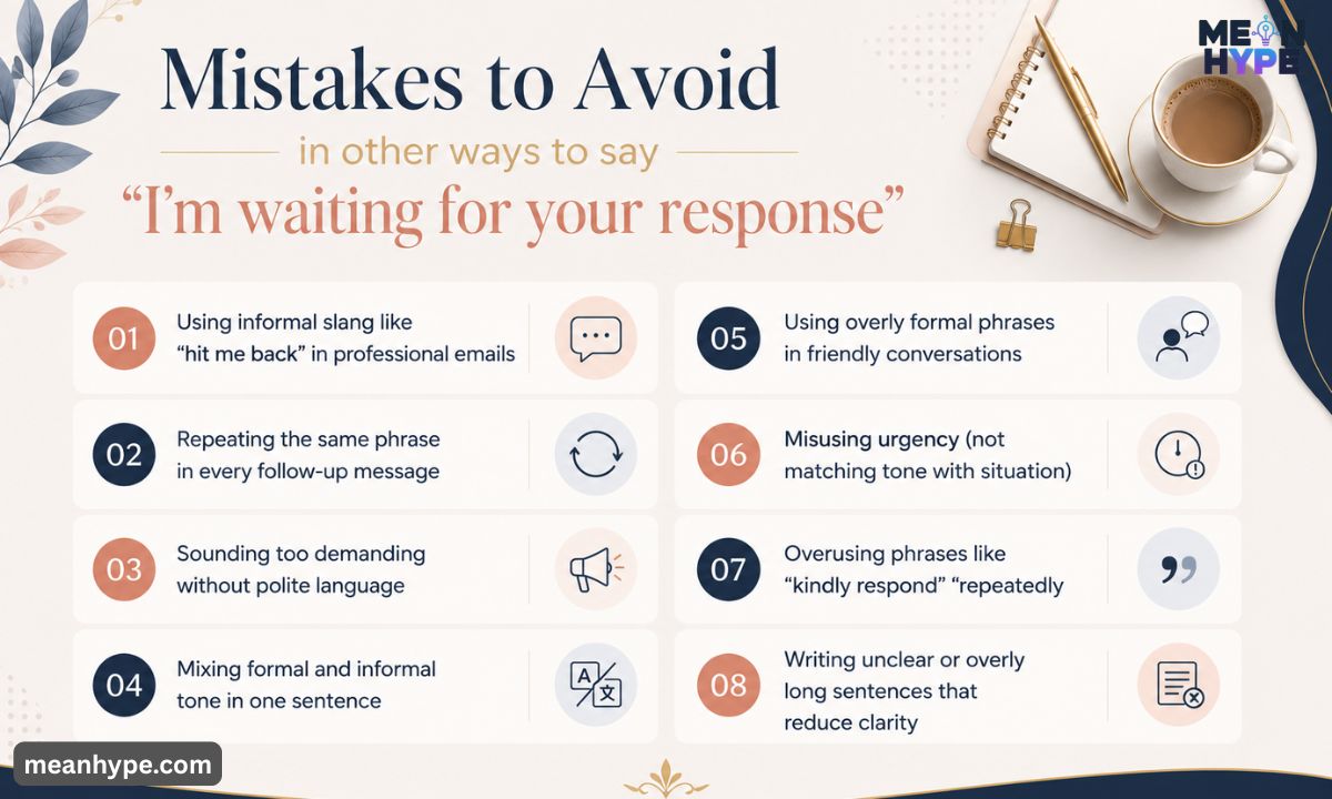 other ways to say “I’m waiting for your response”