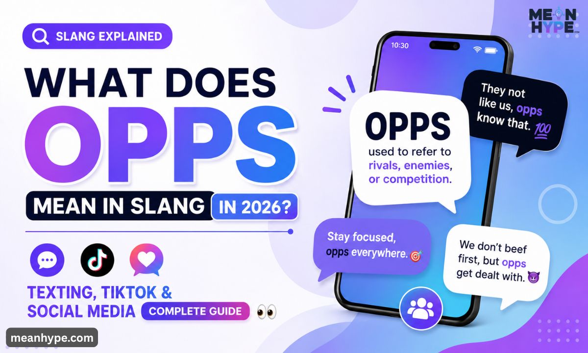 What Does Opps Mean in Slang