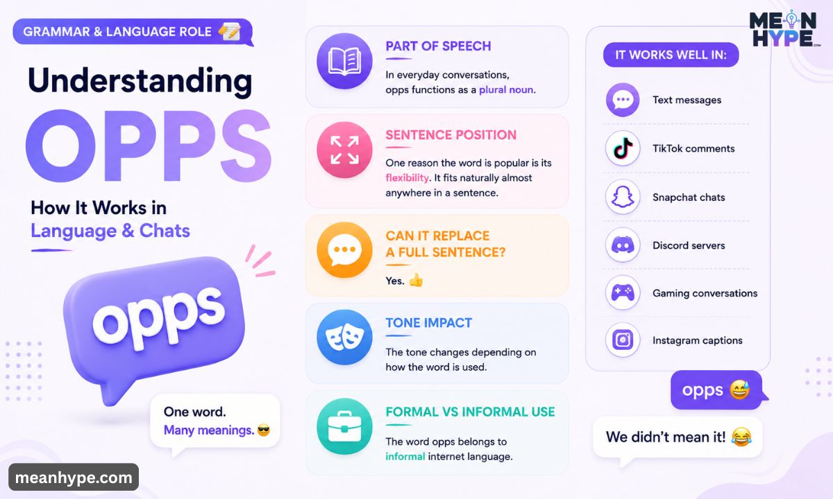 What Does Opps Mean in Slang