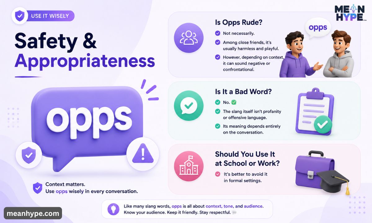 What Does Opps Mean in Slang