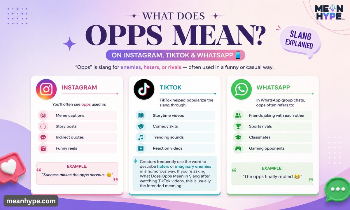 What Does Opps Mean in Slang