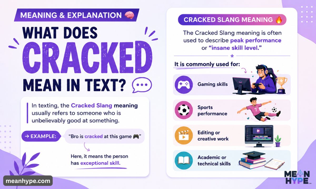 Cracked Slang meaning