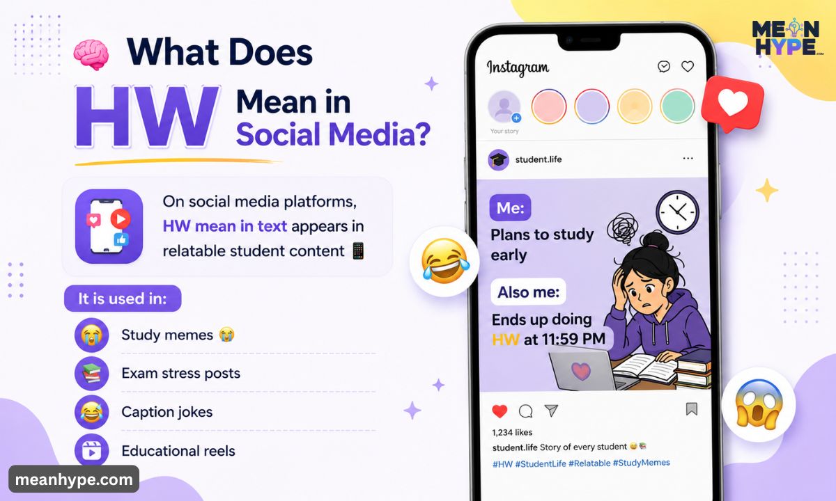 HW mean in text