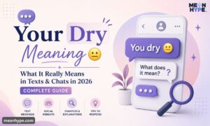your dry meaning