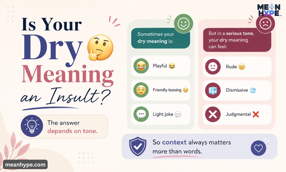 your dry meaning