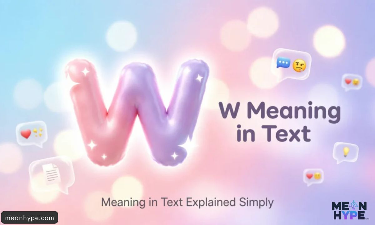 What Does W Mean in Text