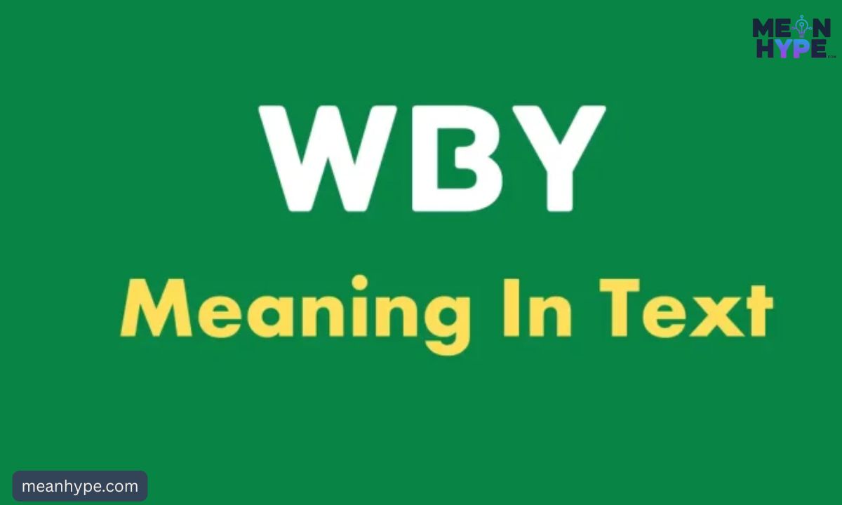 wby meaning in text