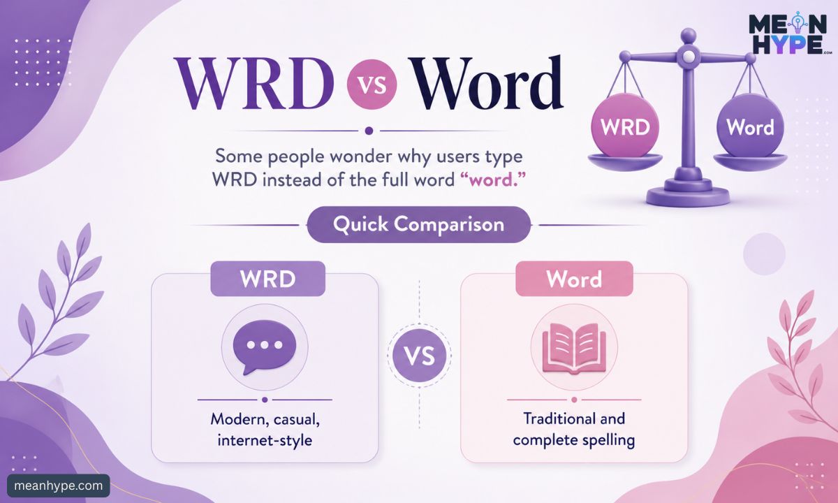 what does wrd mean in text