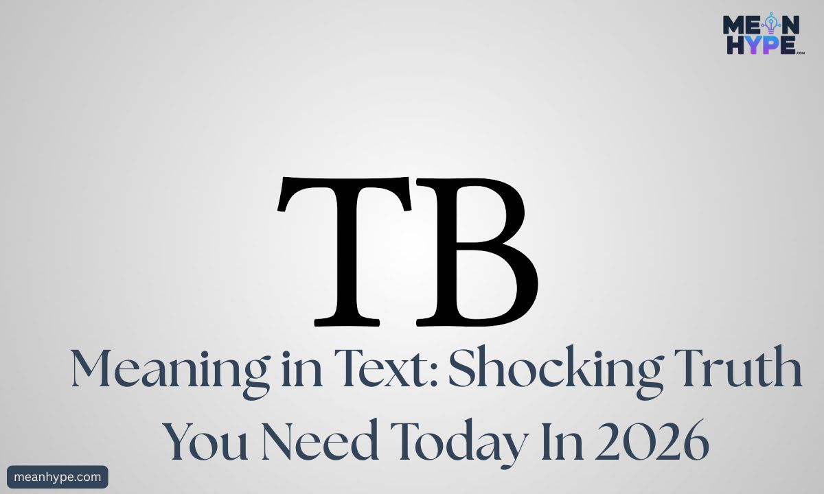TB meaning in text