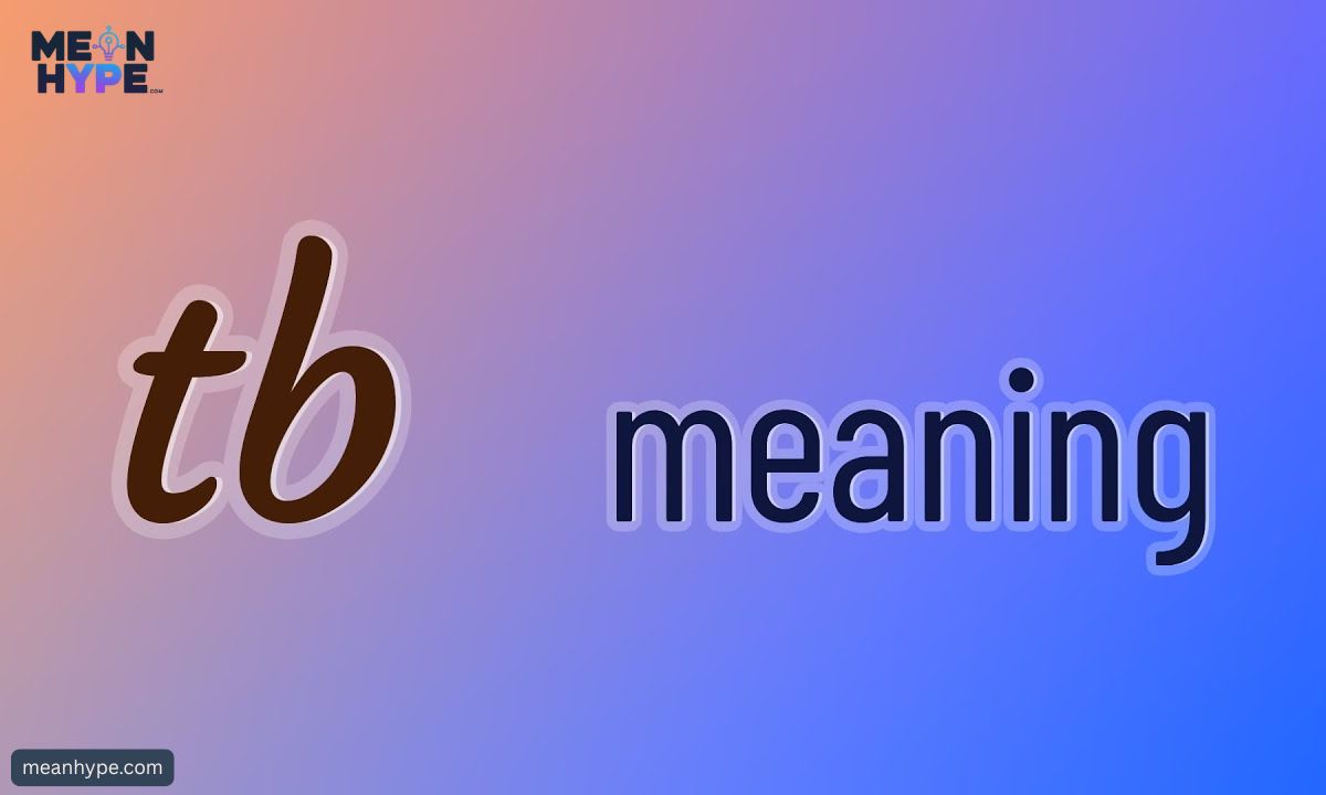 TB meaning in text
