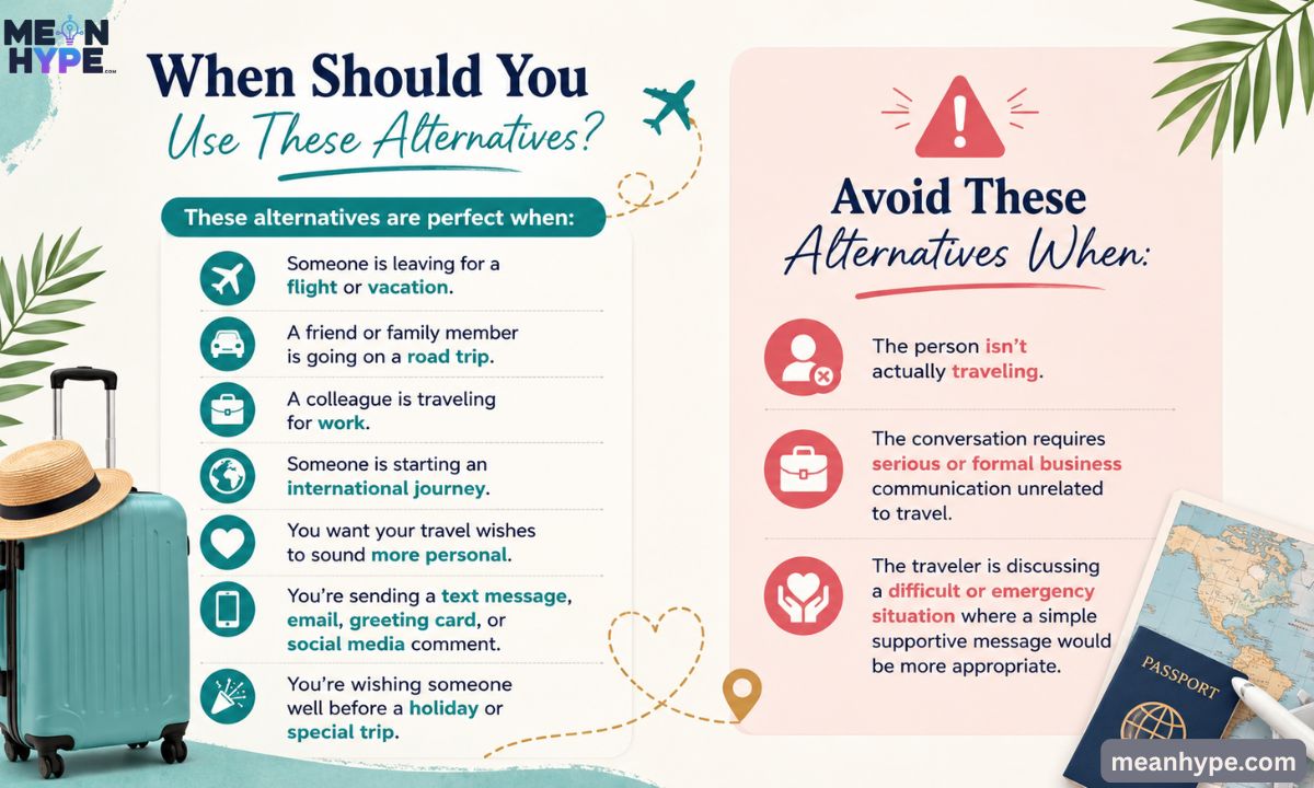 Other Ways to say "Have a Safe Trip"