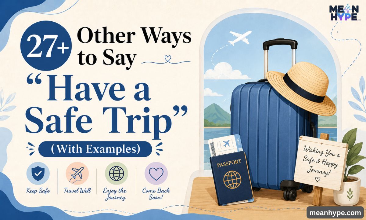 Other Ways to say "Have a Safe Trip"