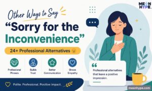 Other Ways to Say “Sorry for the Inconvenience”